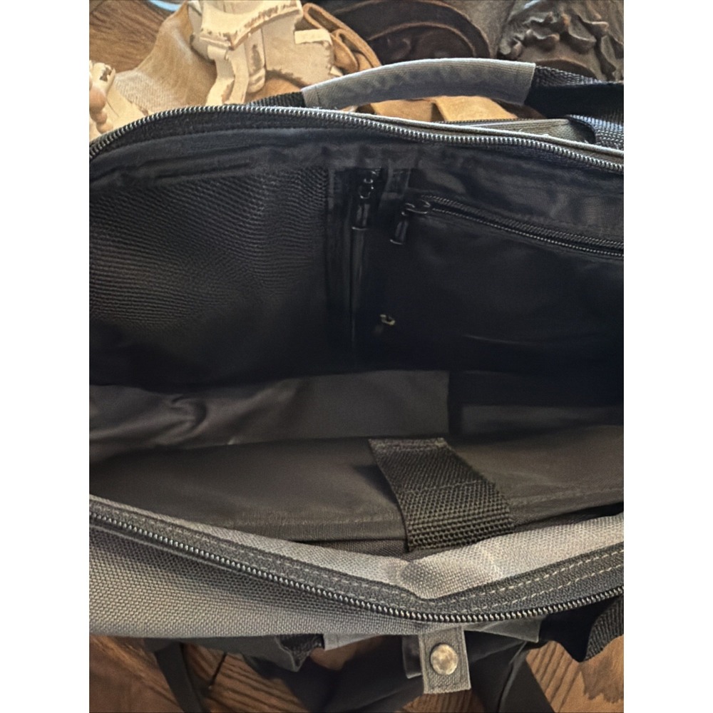 Manhattan Portage Brighton Bag Grey Laptop Briefcase Messenger Travel Bag - Picture 4 of 4
